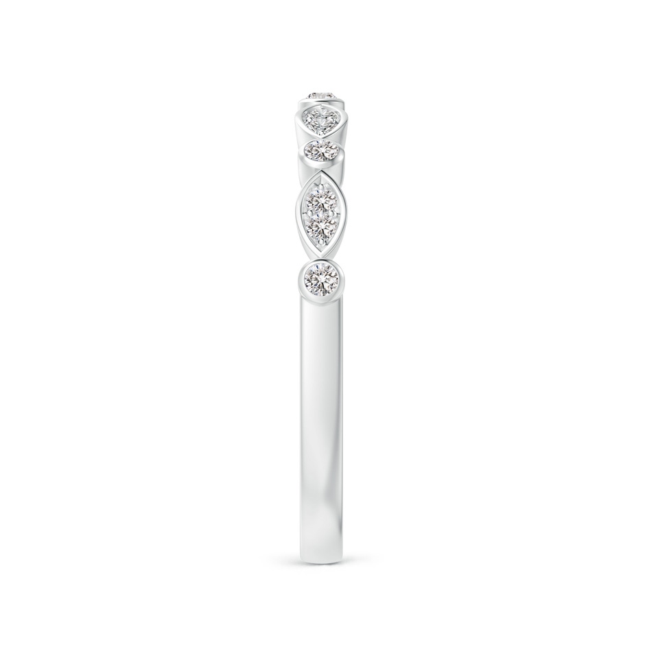 1mm IJI1I2 Aeon Vintage Inspired Diamond Lace Pattern Wedding Band in 9K White Gold side-2