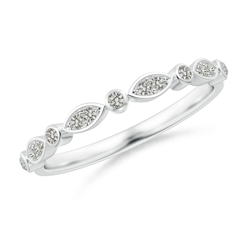 1mm KI3 Aeon Vintage Inspired Diamond Lace Pattern Wedding Band in 9K White Gold 