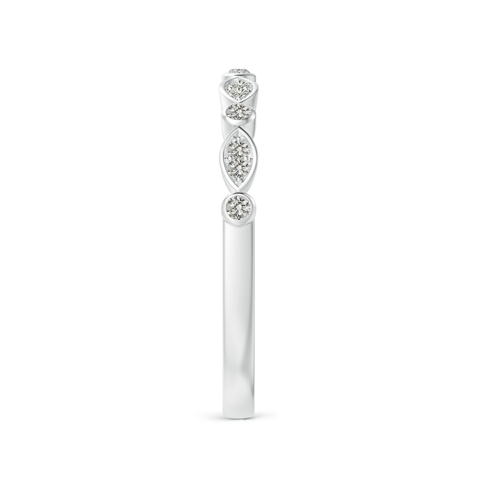 1mm KI3 Aeon Vintage Inspired Diamond Lace Pattern Wedding Band in 9K White Gold side-2