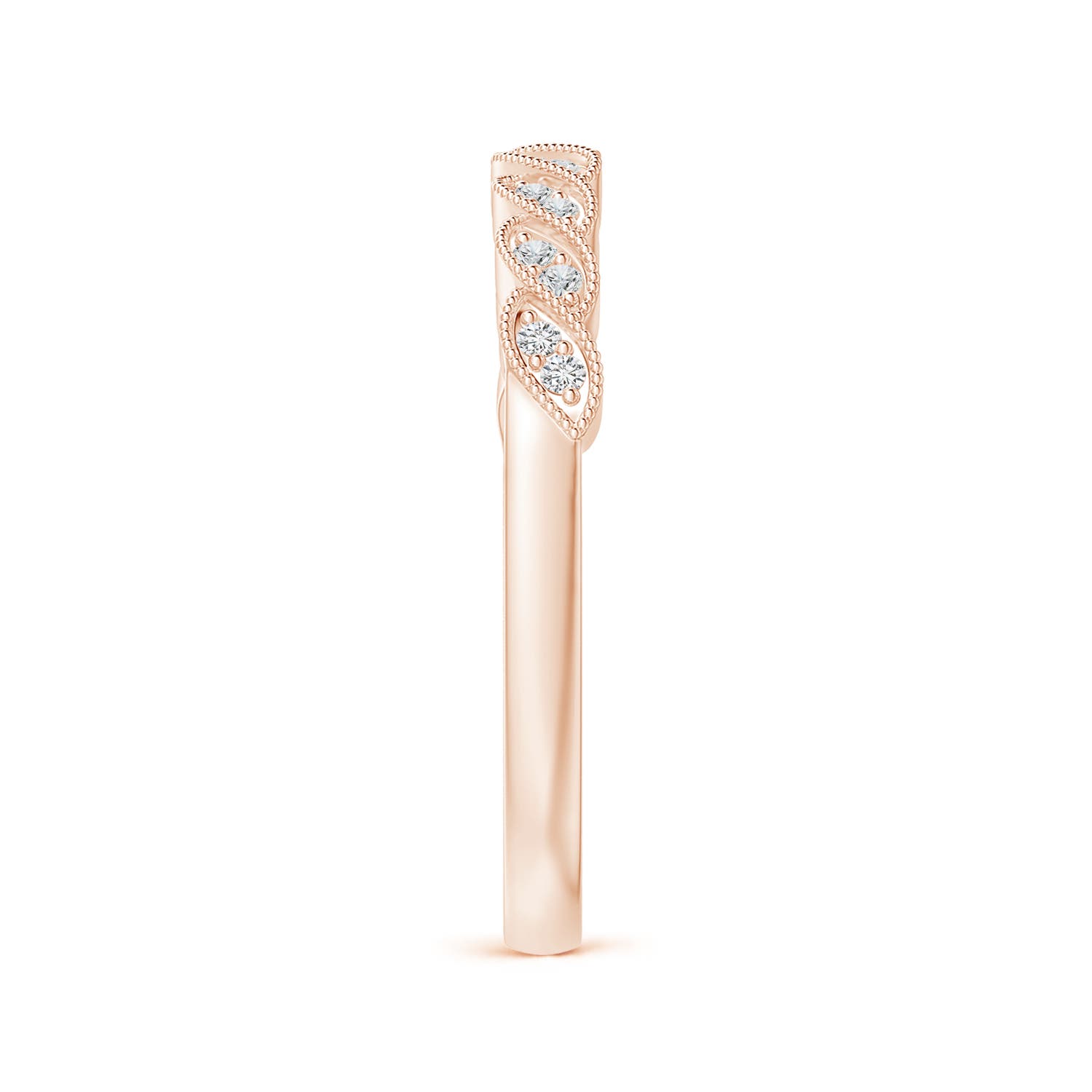 H, SI2 / 0.1 CT / 14 KT Rose Gold