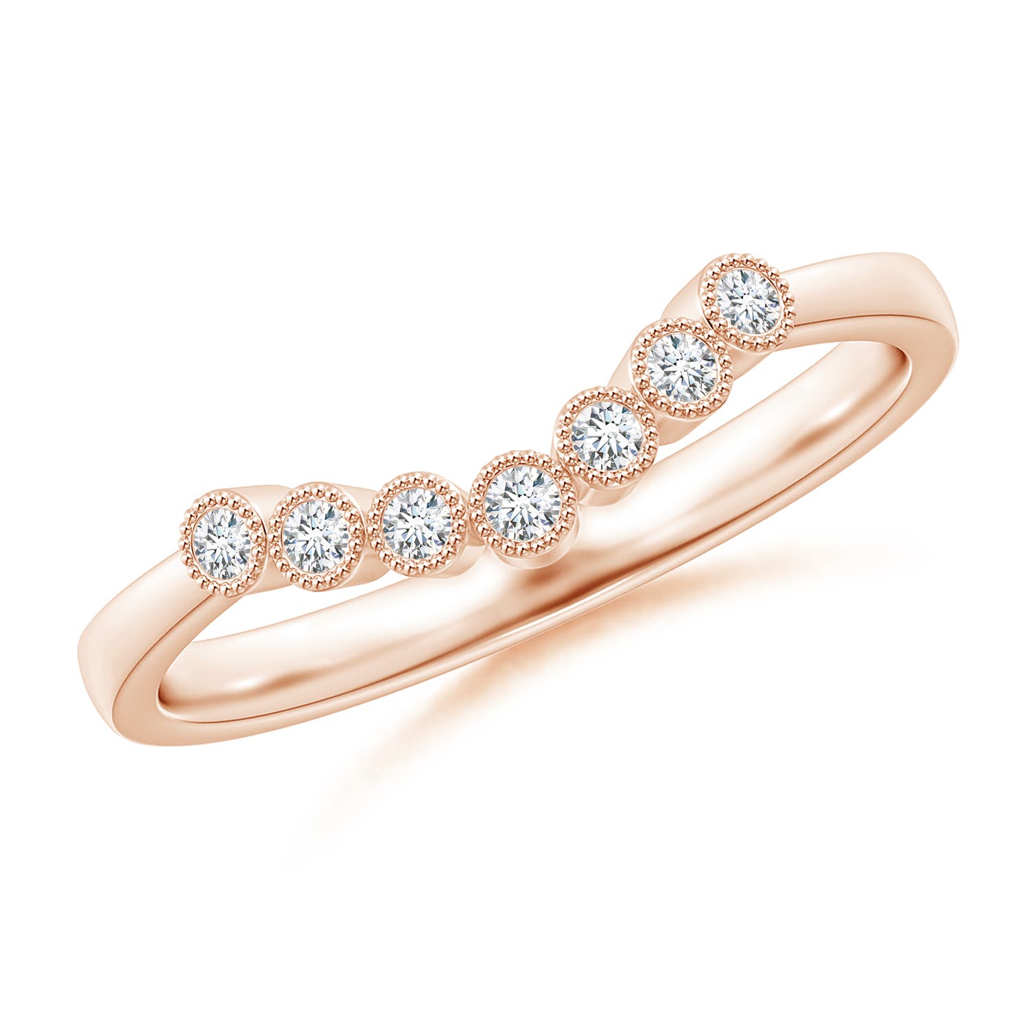 G, VS2 / 0.1 CT / 14 KT Rose Gold