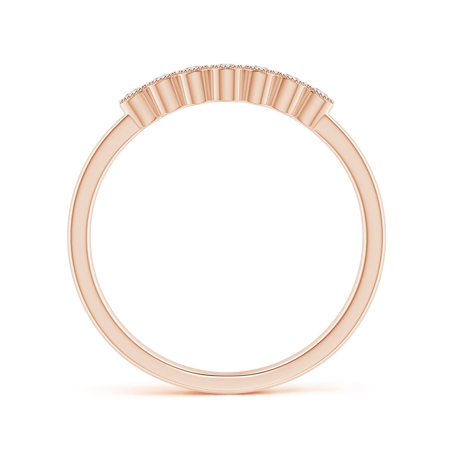 H, SI2 / 0.1 CT / 14 KT Rose Gold