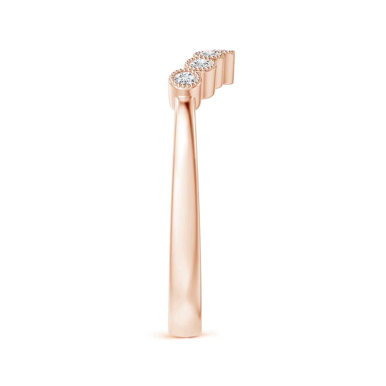 G, VS2 / 0.16 CT / 14 KT Rose Gold