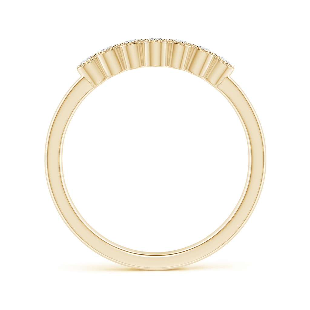 1.75mm GVS2 Aeon Vintage Style Bezel-Set Diamond Milgrain Contour Wedding Band in Yellow Gold - side_1