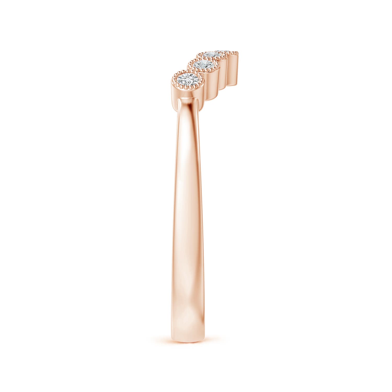 H, SI2 / 0.16 CT / 14 KT Rose Gold