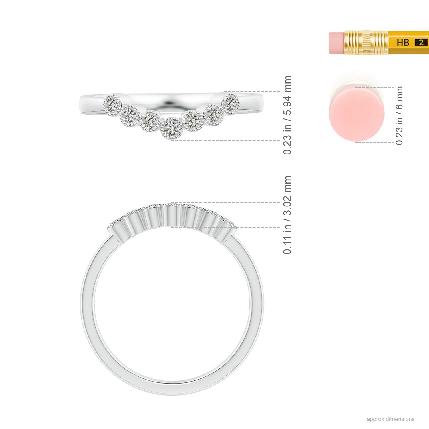 K, I3 / 0.16 CT / 14 KT White Gold