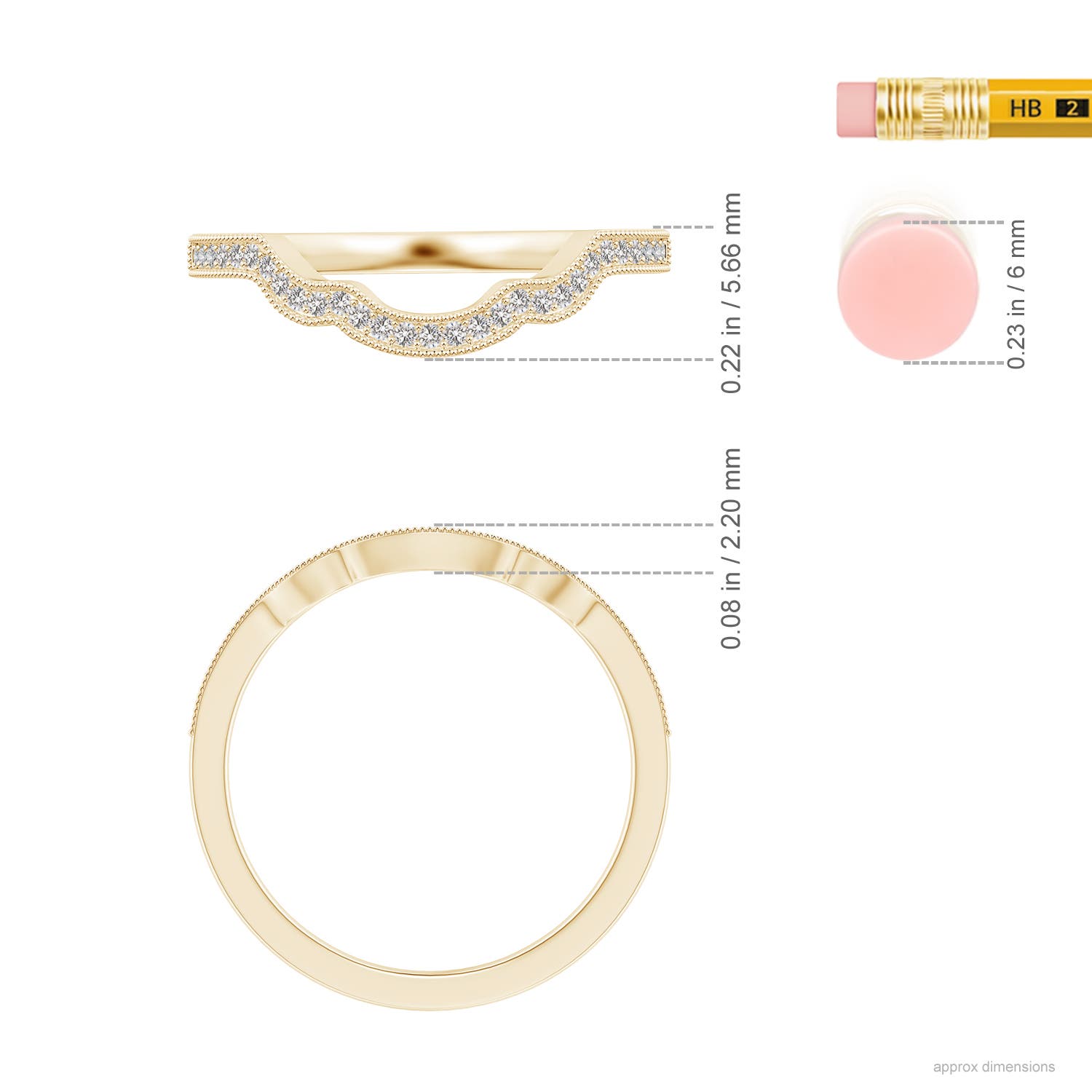 I-J, I1-I2 / 0.2 CT / 14 KT Yellow Gold