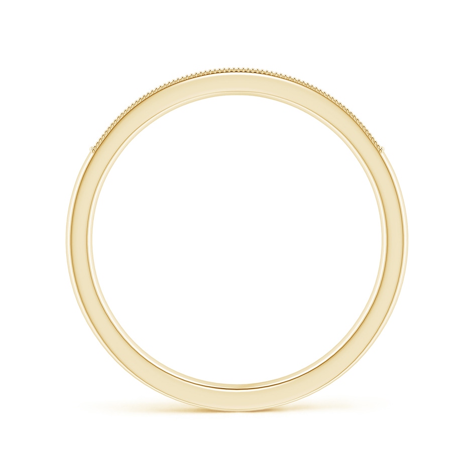 1.2mm GVS2 Aeon Vintage Style Diamond Half Eternity Wedding Band with Milgrain in 18K Yellow Gold side-1