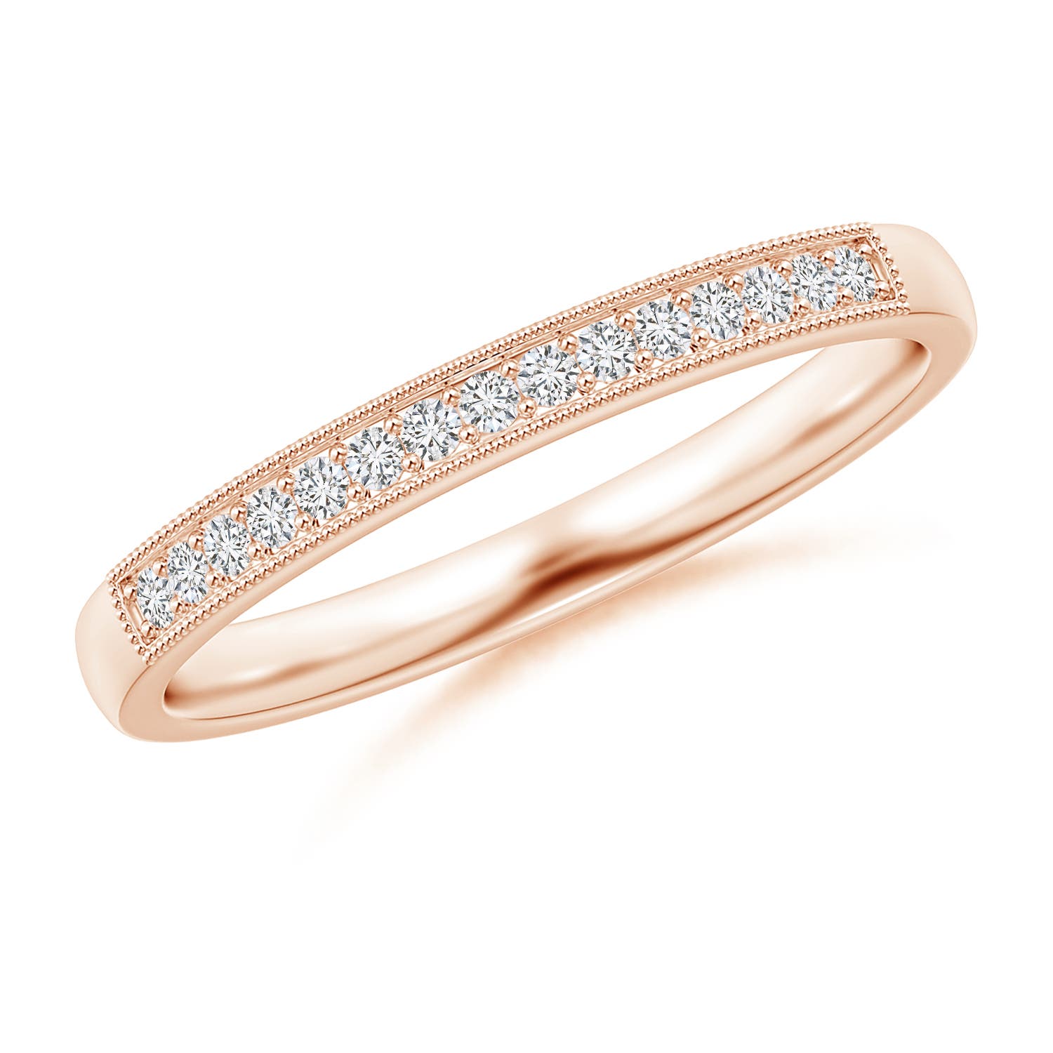 H, SI2 / 0.12 CT / 14 KT Rose Gold