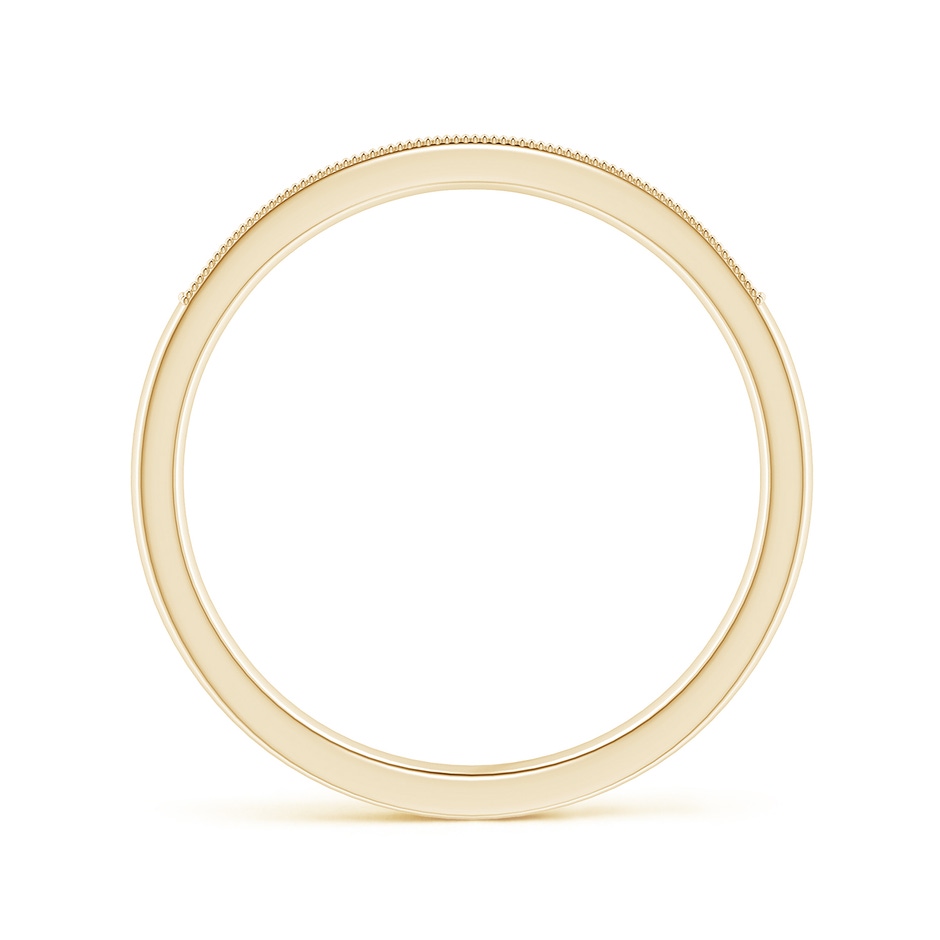 1.2mm HSI2 Aeon Vintage Style Diamond Half Eternity Wedding Band with Milgrain in Yellow Gold side-1