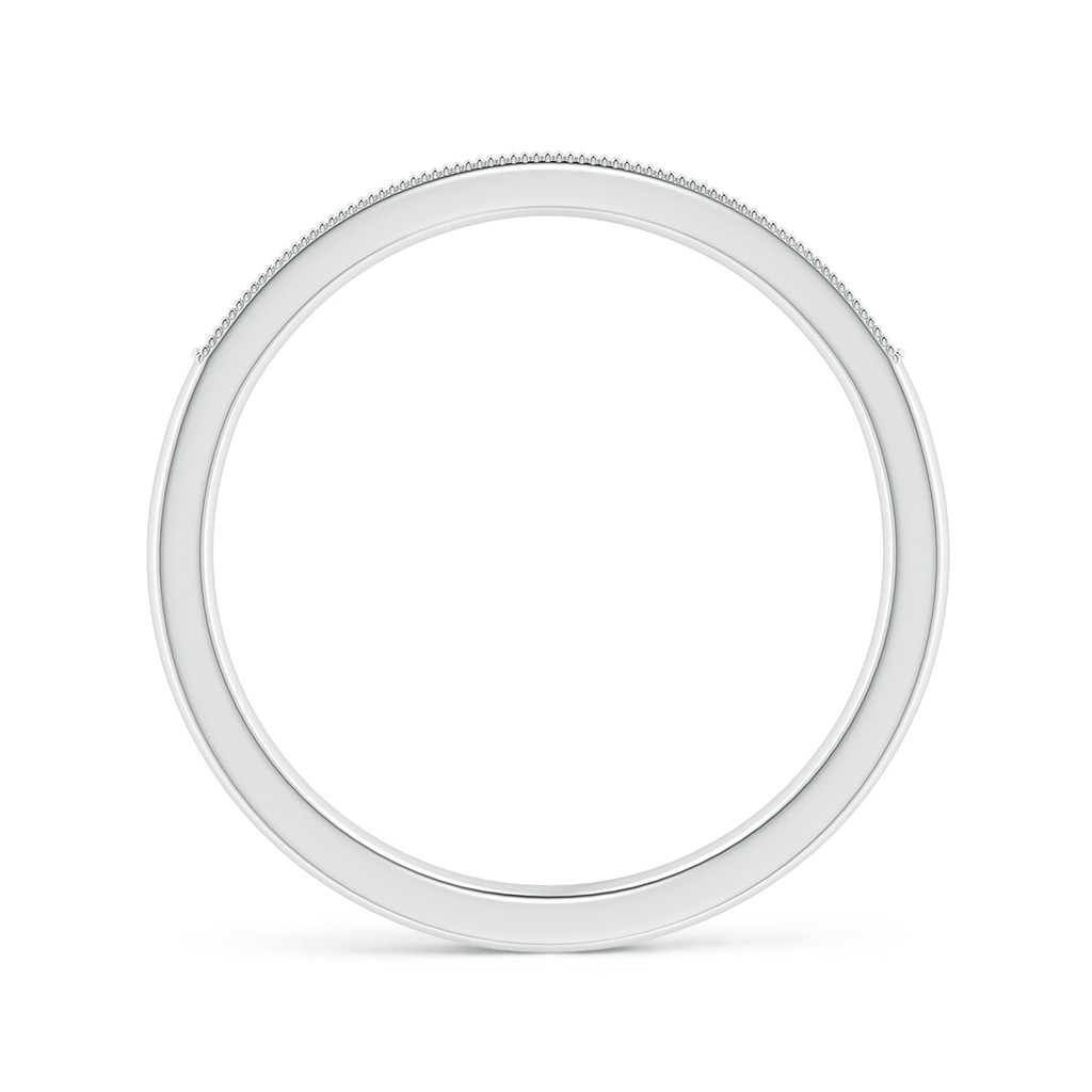 1.3mm GVS2 Aeon Vintage Style Diamond Half Eternity Wedding Band with Milgrain in 18K White Gold - side_1