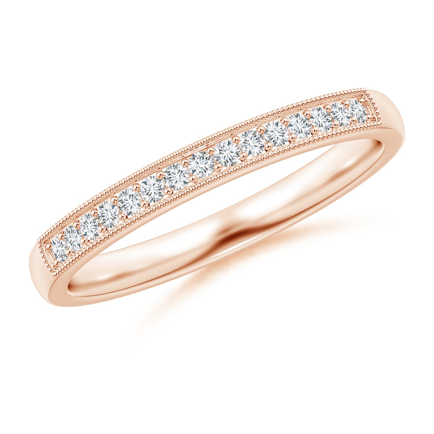 G, VS2 / 0.15 CT / 14 KT Rose Gold