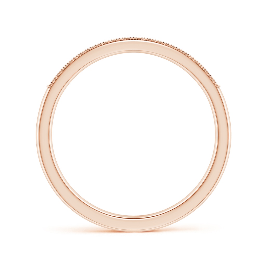 1.3mm HSI2 Aeon Vintage Style Diamond Half Eternity Wedding Band with Milgrain in Rose Gold - side_1
