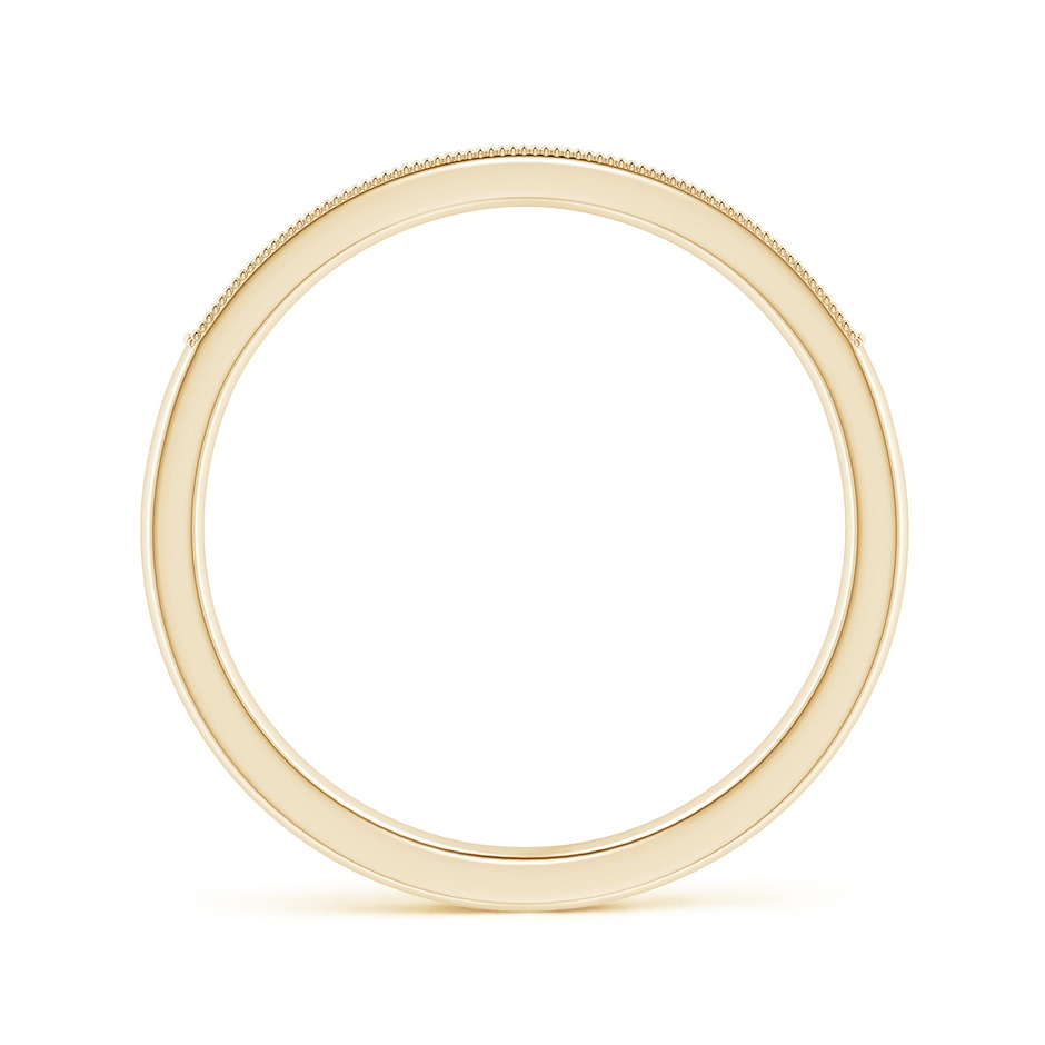 1.3mm IJI1I2 Aeon Vintage Style Diamond Half Eternity Wedding Band with Milgrain in Yellow Gold side-1