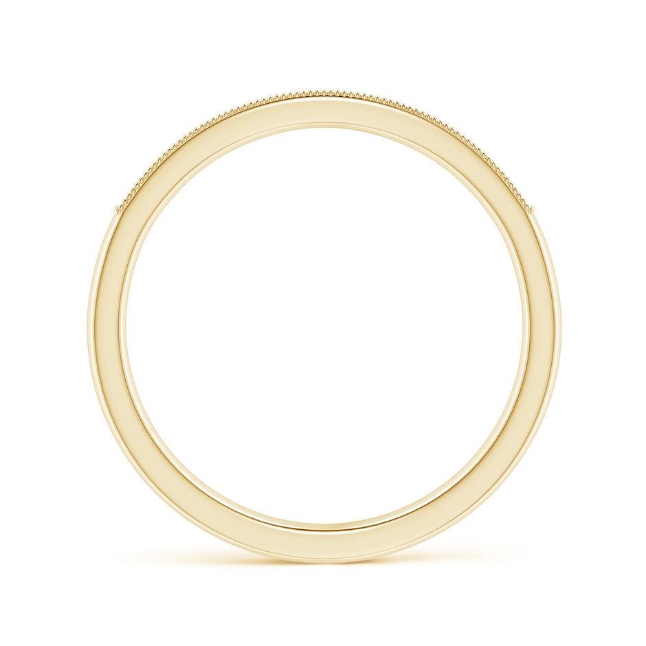 1.3mm KI3 Aeon Vintage Style Diamond Half Eternity Wedding Band with Milgrain in 18K Yellow Gold side-1