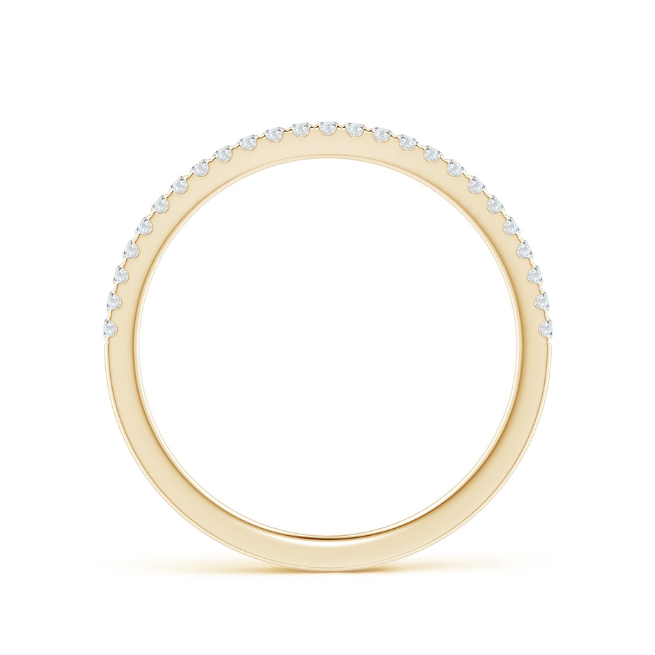 1.1mm GVS2 Aeon Vintage Style Pave-Set Diamond Half Eternity Wedding Band in Yellow Gold side-1