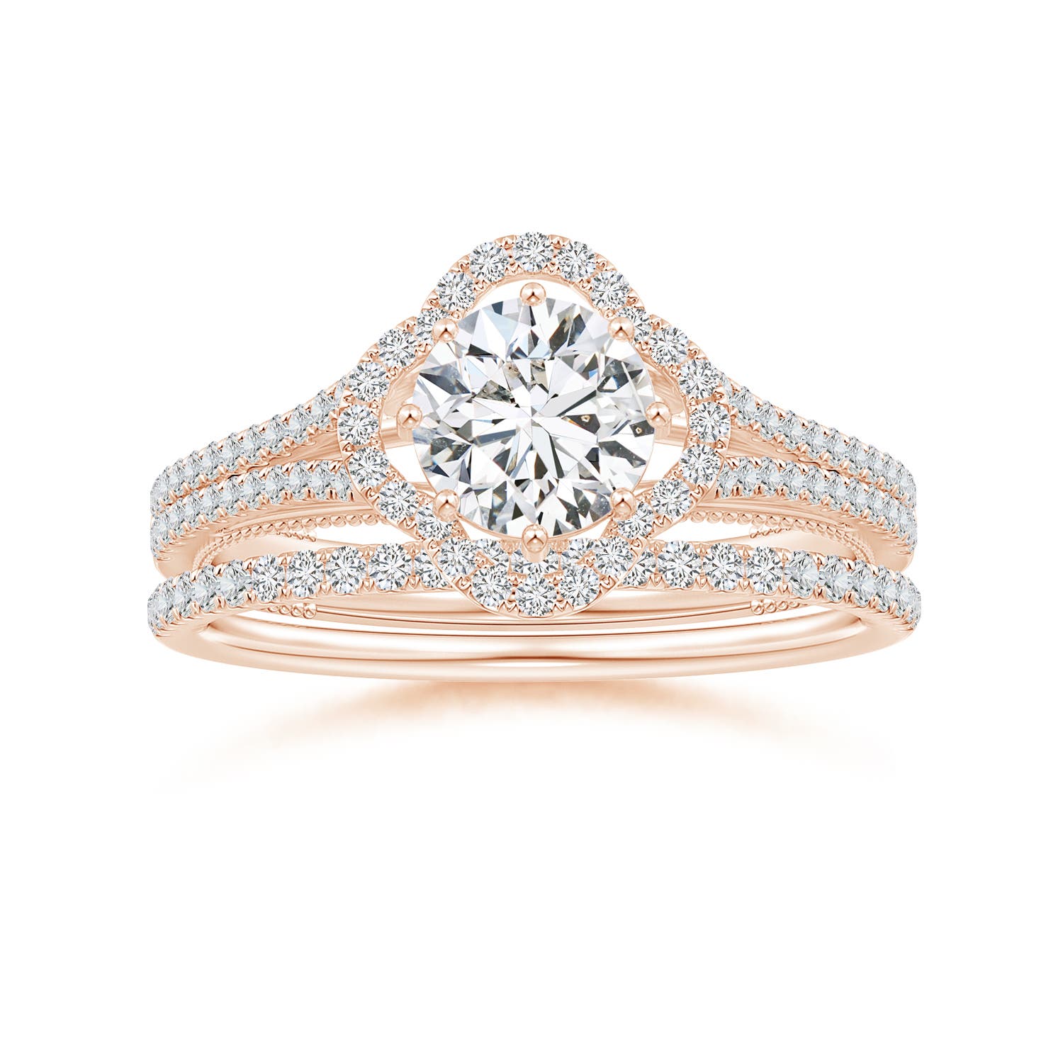 H, SI2 / 0.15 CT / 14 KT Rose Gold