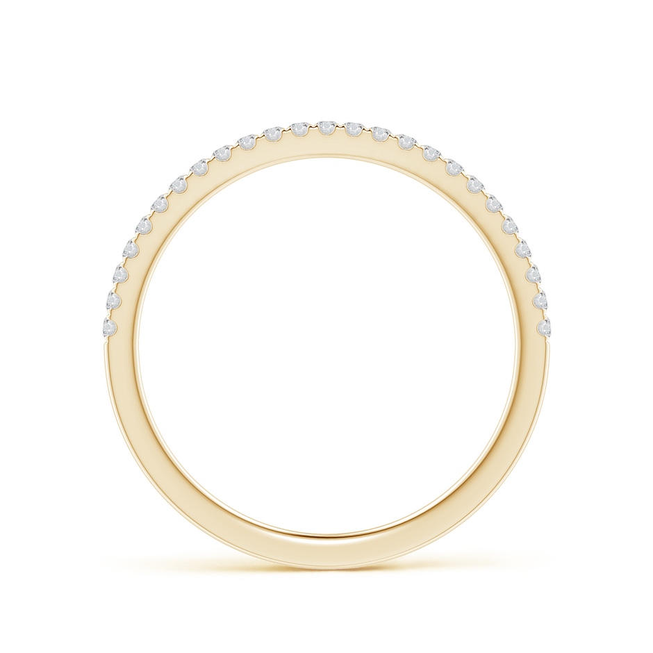 1.1mm HSI2 Aeon Vintage Style Pave-Set Diamond Half Eternity Wedding Band in Yellow Gold side-1