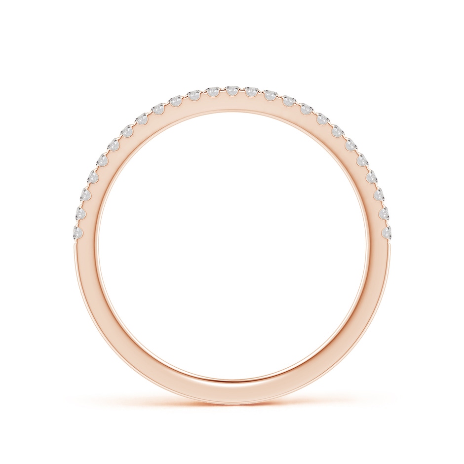 1.1mm IJI1I2 Aeon Vintage Style Pave-Set Diamond Half Eternity Wedding Band in Rose Gold side-1