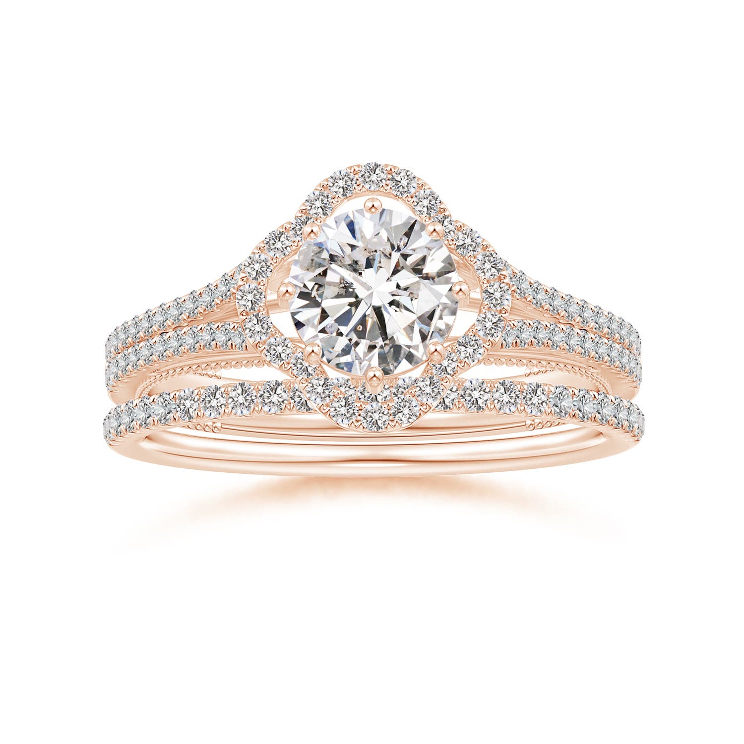 I-J, I1-I2 / 0.15 CT / 14 KT Rose Gold