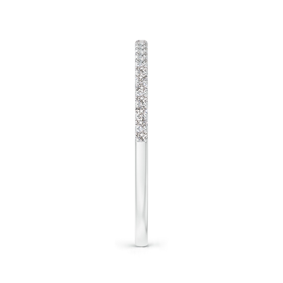 1.1mm IJI1I2 Aeon Vintage Style Pave-Set Diamond Half Eternity Wedding Band in White Gold side-2