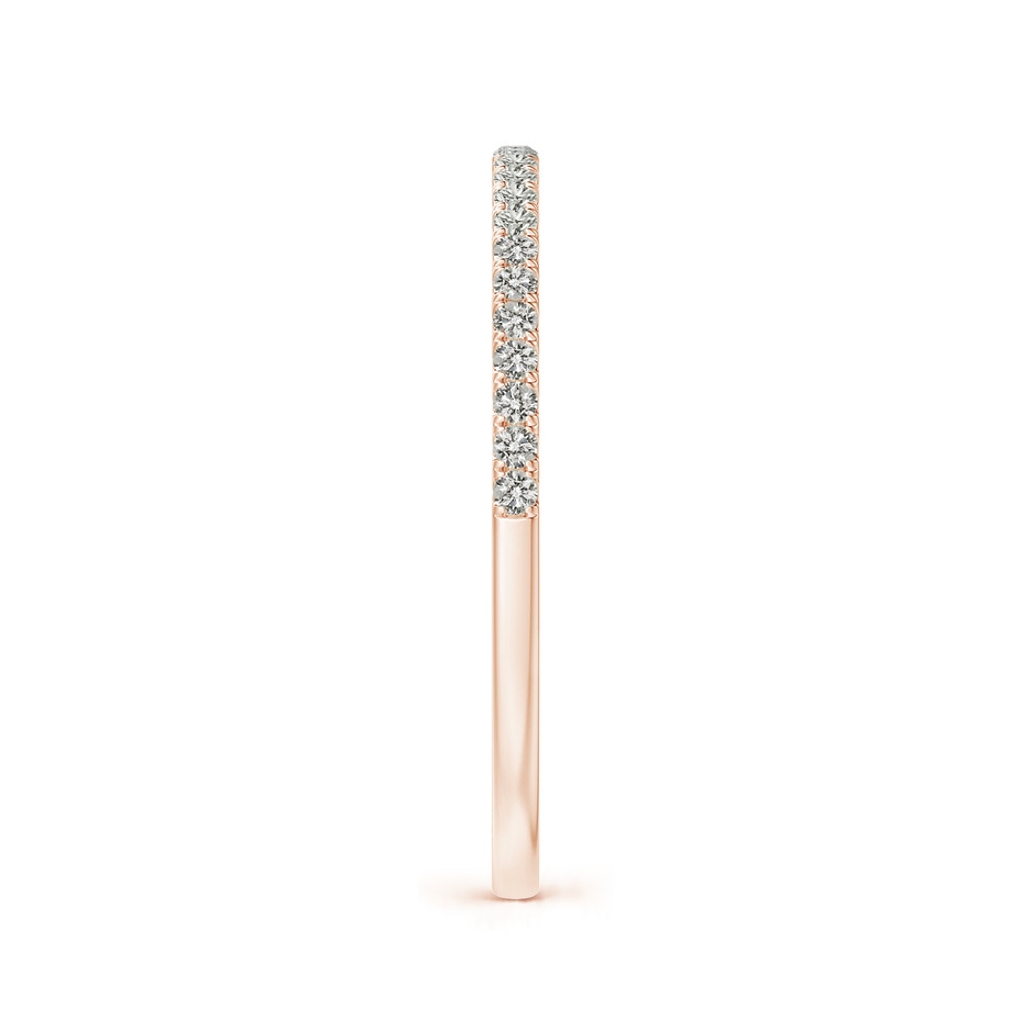 1.1mm KI3 Aeon Vintage Style Pave-Set Diamond Half Eternity Wedding Band in Rose Gold side-2