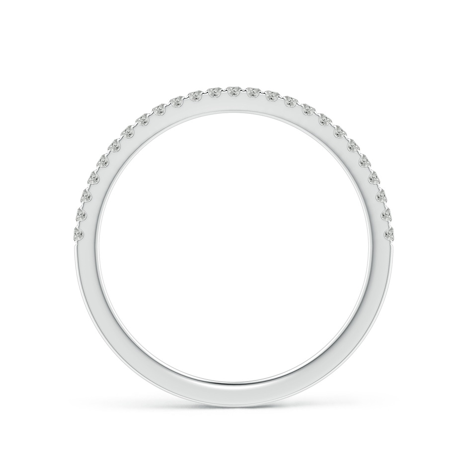 1.1mm KI3 Aeon Vintage Style Pave-Set Diamond Half Eternity Wedding Band in White Gold side-1