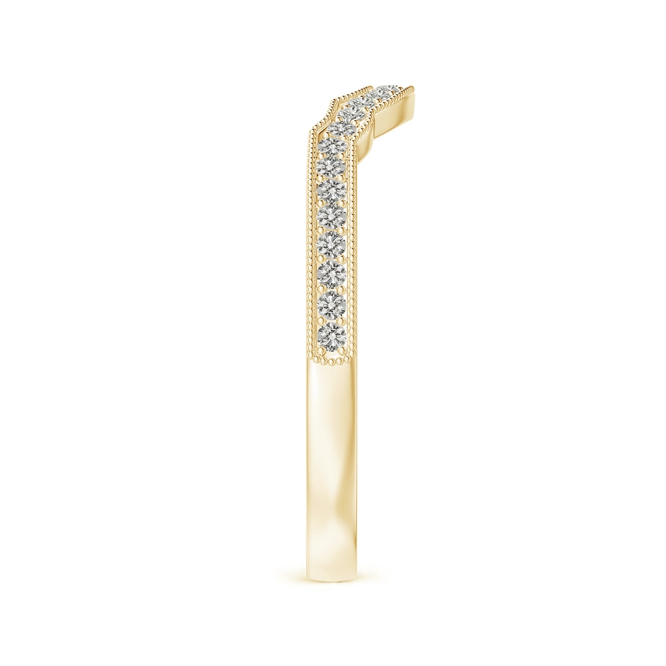 1.1mm KI3 Aeon Vintage Inspired Diamond Contour Wedding Band with Milgrain in 18K Yellow Gold side-2