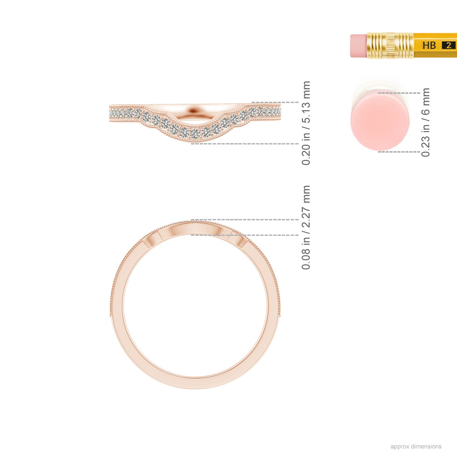 K, I3 / 0.16 CT / 14 KT Rose Gold