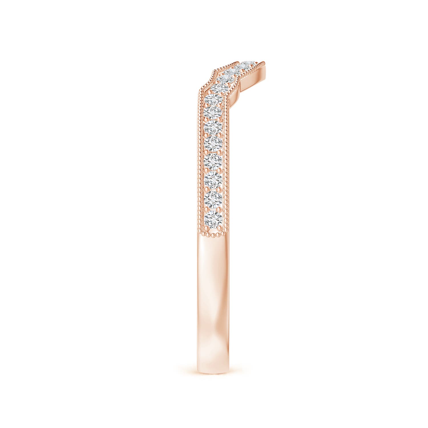 H, SI2 / 0.14 CT / 14 KT Rose Gold