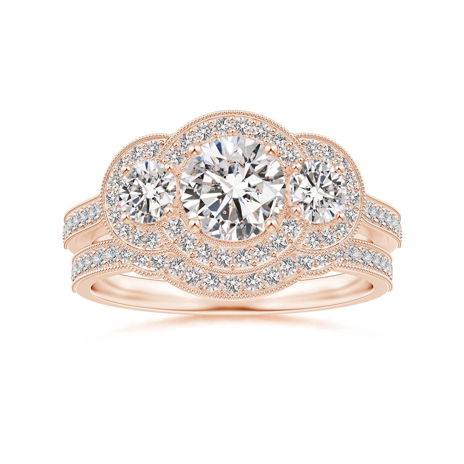 I-J, I1-I2 / 0.14 CT / 14 KT Rose Gold