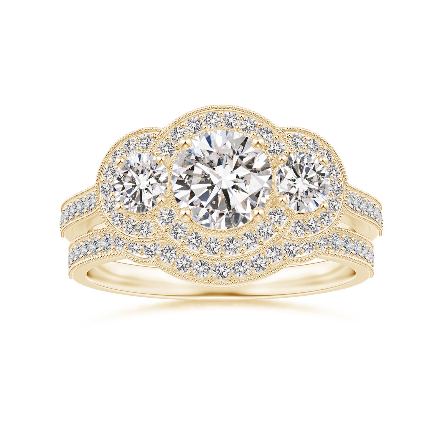 I-J, I1-I2 / 0.14 CT / 14 KT Yellow Gold