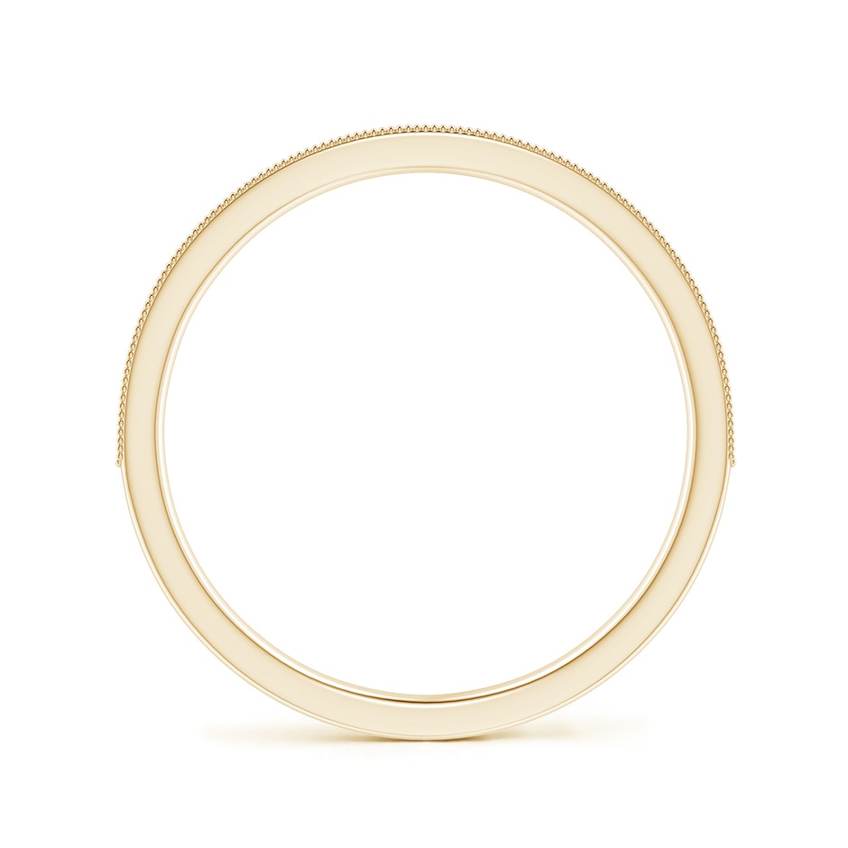 1.1mm HSI2 Aeon Vintage Style Pave-Set Diamond Wedding Band with Milgrain in 9K Yellow Gold side-1