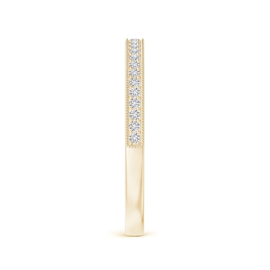 1.1mm HSI2 Aeon Vintage Style Pave-Set Diamond Wedding Band with Milgrain in 9K Yellow Gold side-2