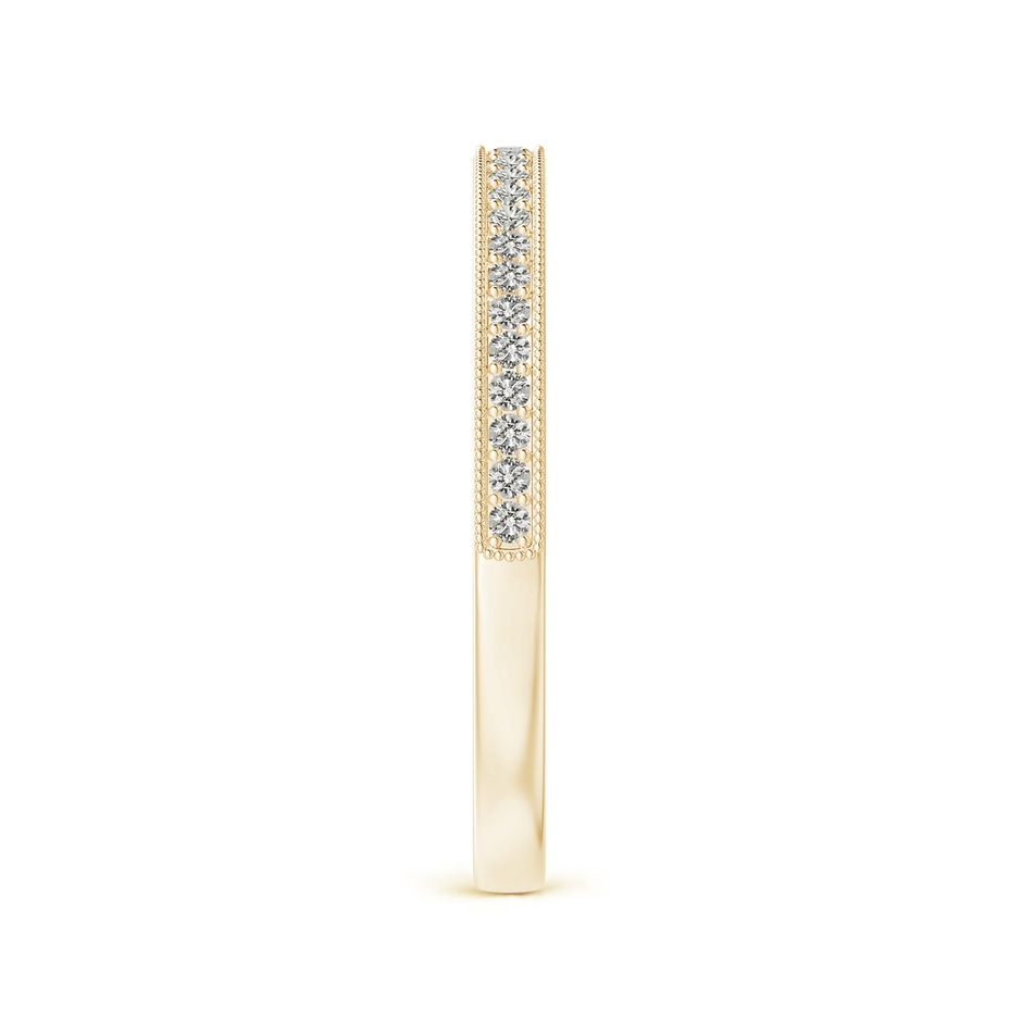 1.1mm KI3 Aeon Vintage Style Pave-Set Diamond Wedding Band with Milgrain in Yellow Gold side-2