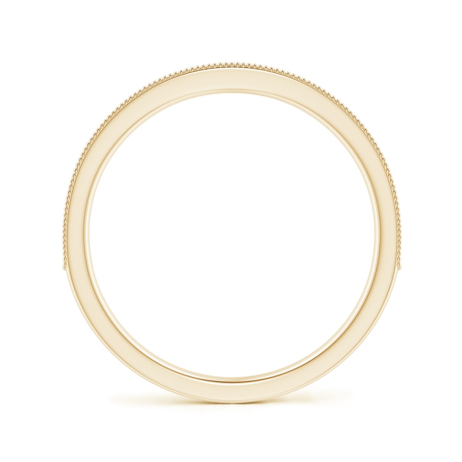 1.2mm IJI1I2 Aeon Vintage Style Pave-Set Diamond Wedding Band with Milgrain in Yellow Gold side-1