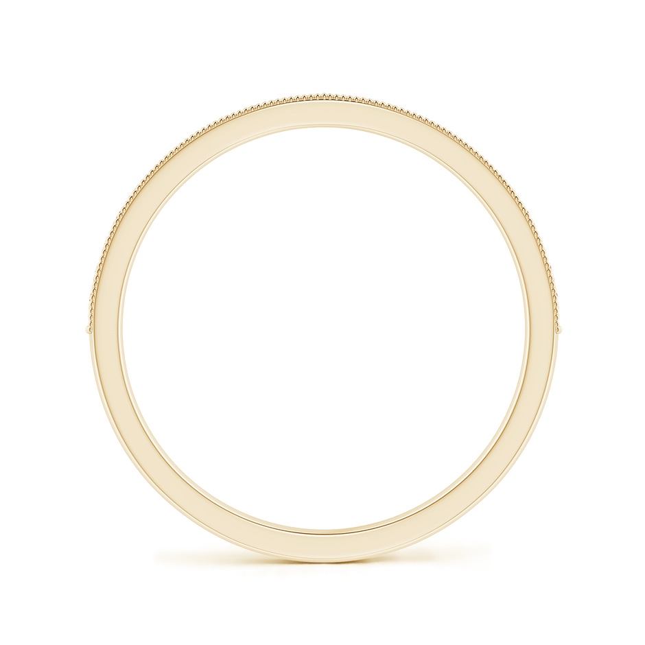1.1mm GVS2 Aeon Vintage Style Half Eternity Wedding Band with Milgrain in Yellow Gold side-1