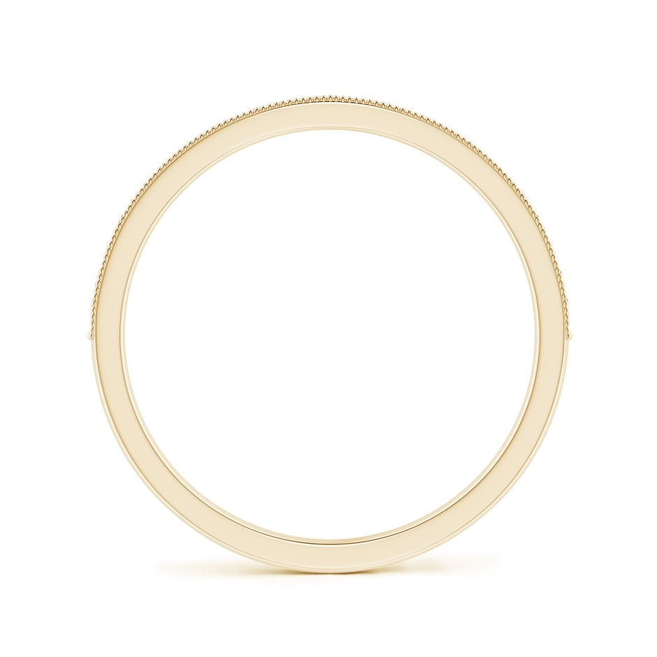 1.1mm HSI2 Aeon Vintage Style Half Eternity Wedding Band with Milgrain in Yellow Gold side-1