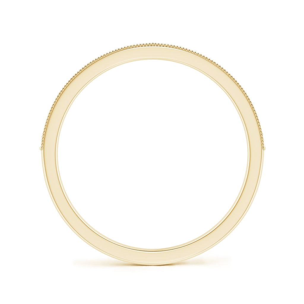 1.2mm GVS2 Aeon Vintage Style Half Eternity Wedding Band with Milgrain in 18K Yellow Gold Side-1