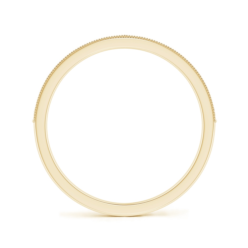 1.2mm GVS2 Aeon Vintage Style Half Eternity Wedding Band with Milgrain in 18K Yellow Gold side-1