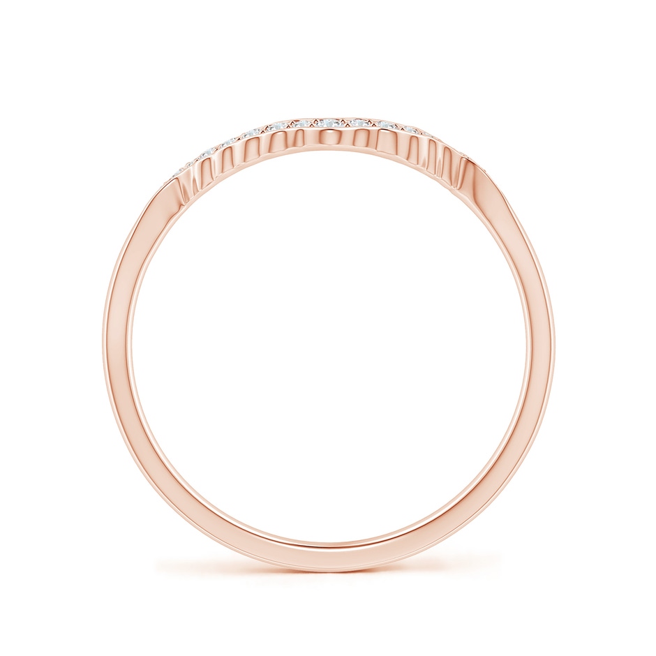 1.1mm GVS2 Aeon Vintage Style Diamond Contour Wedding Ring in 18K Rose Gold side 199