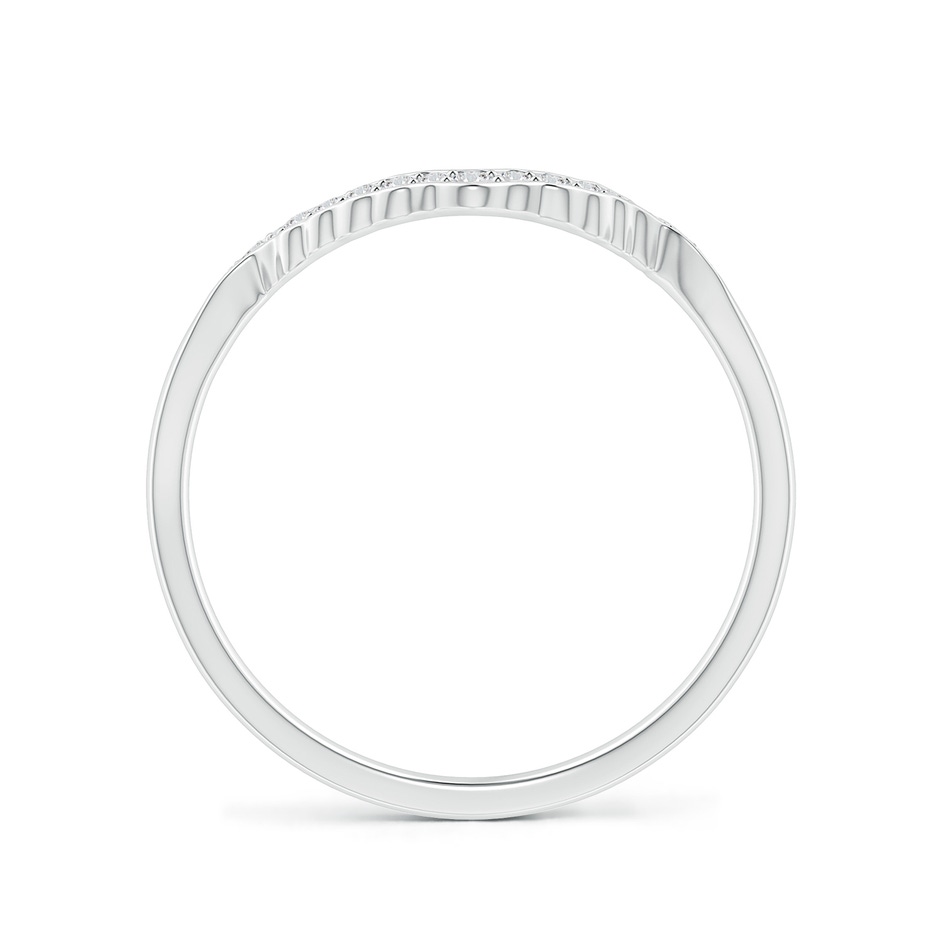 1.1mm HSI2 Aeon Vintage Style Diamond Contour Wedding Ring in 18K White Gold side 199