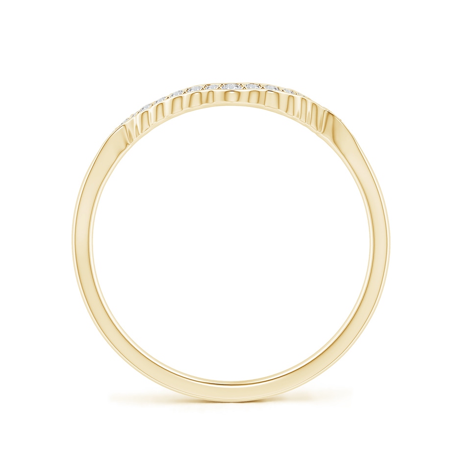 1.1mm HSI2 Aeon Vintage Style Diamond Contour Wedding Ring in 18K Yellow Gold side 199