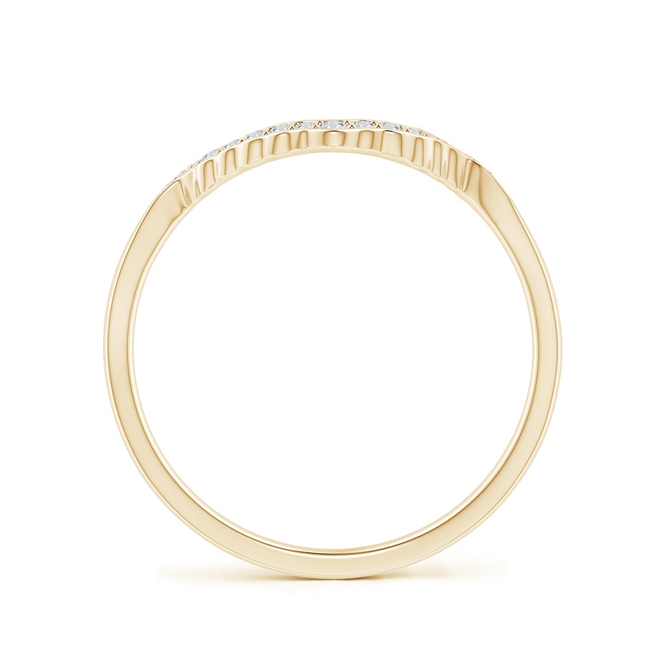 1.1mm HSI2 Aeon Vintage Style Diamond Contour Wedding Ring in Yellow Gold side 199