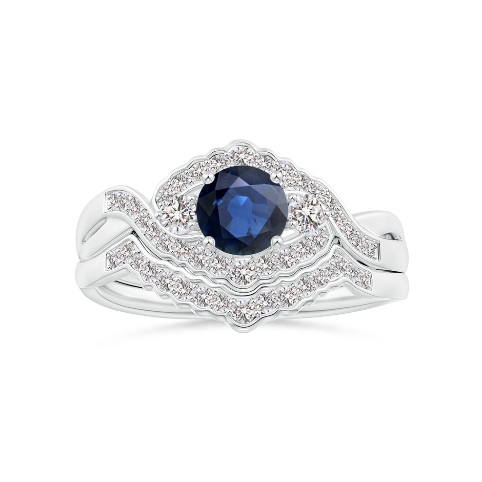 1.1mm IJI1I2 Aeon Vintage Style Diamond Contour Wedding Ring in 18K White Gold side 499