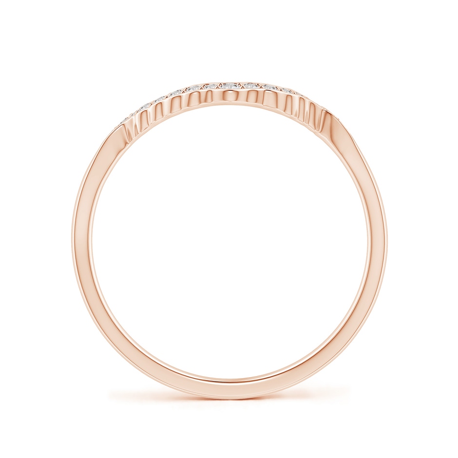 1.1mm IJI1I2 Aeon Vintage Style Diamond Contour Wedding Ring in Rose Gold side 199