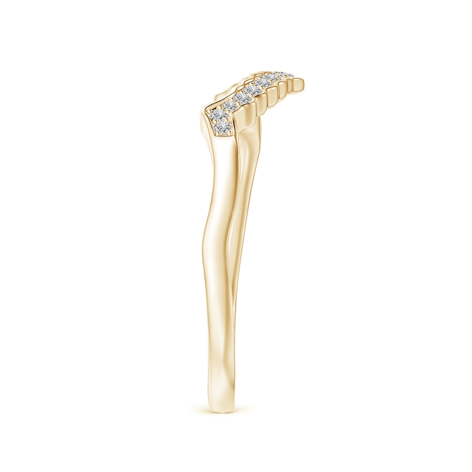 1.1mm IJI1I2 Aeon Vintage Style Diamond Contour Wedding Ring in Yellow Gold side 299