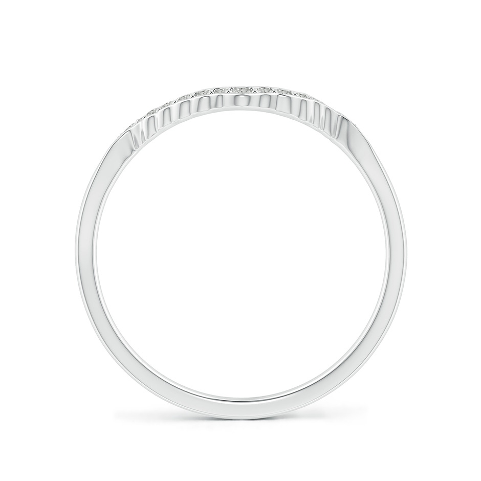 1.1mm KI3 Aeon Vintage Style Diamond Contour Wedding Ring in White Gold side 199