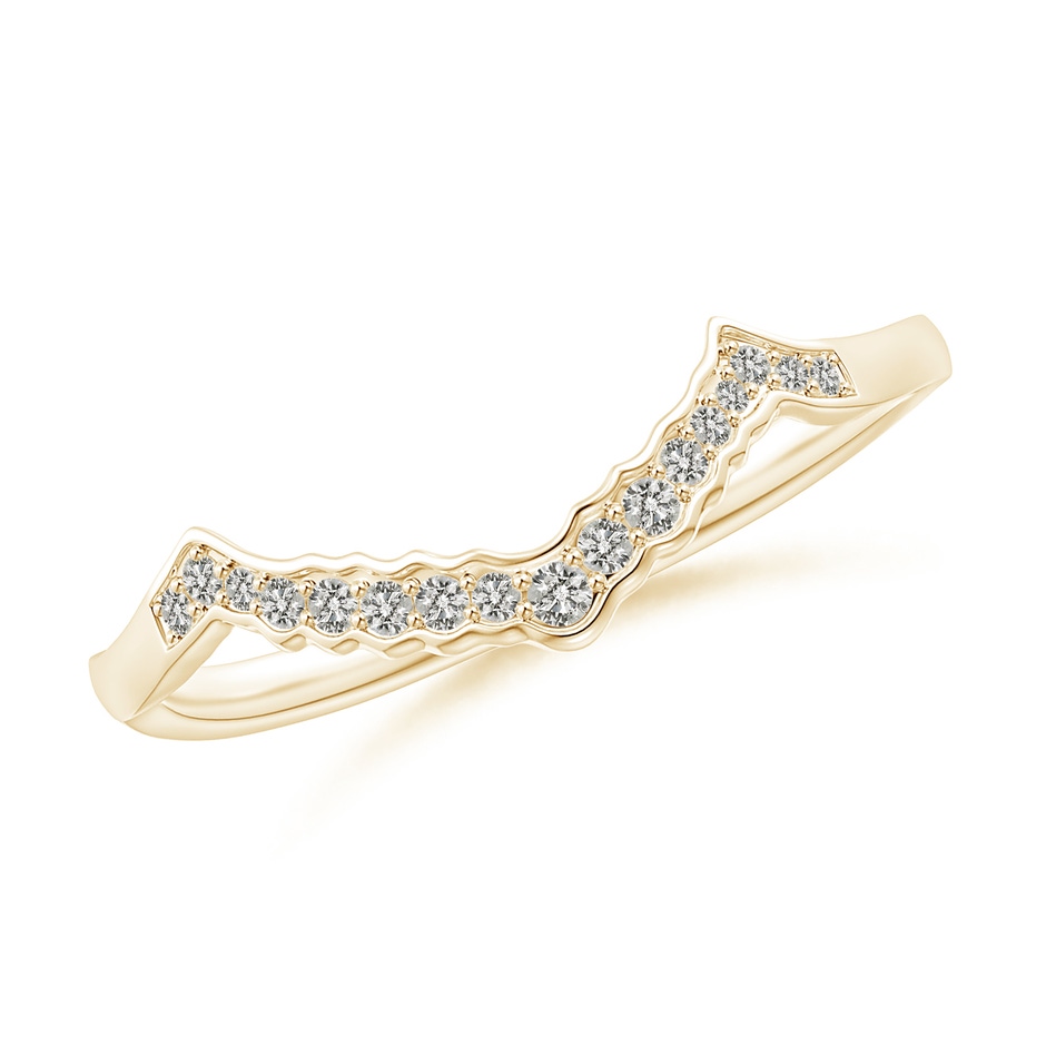 1.1mm KI3 Aeon Vintage Style Diamond Contour Wedding Ring in Yellow Gold 