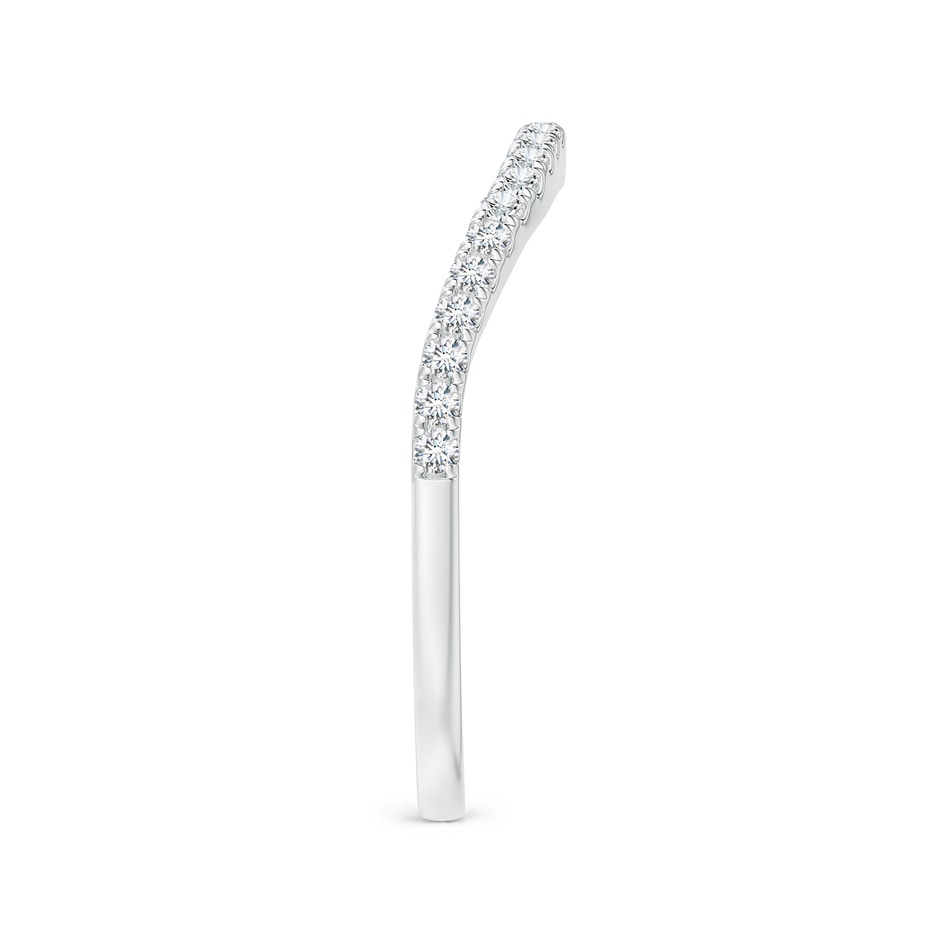 1.3mm GVS2 Aeon Vintage Inspired Diamond Contour Style Wedding Band in 9K White Gold side-2